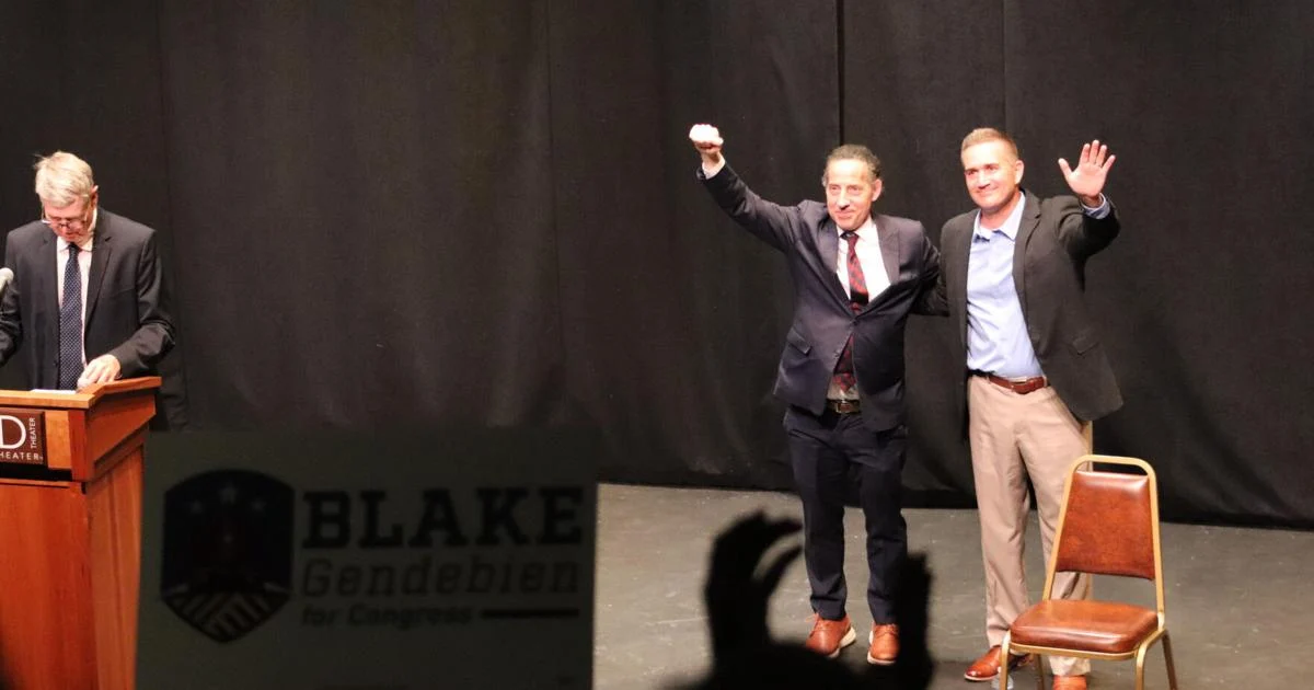 Blake Gendebien with Jamie Raskin